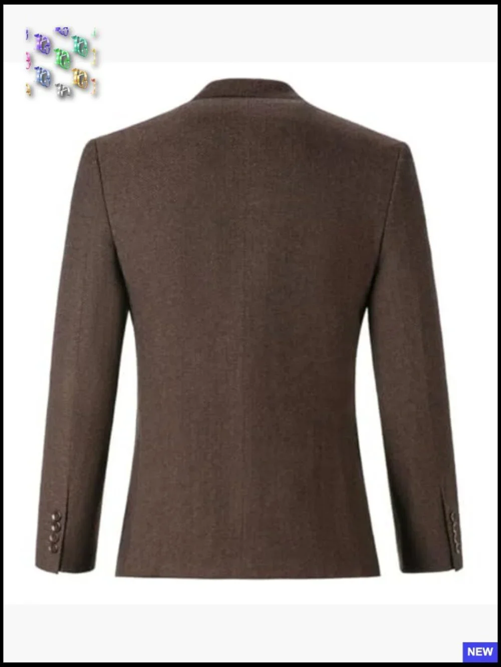Tweed Herringbone Slim Fit Sport Coat Retro Classic Business Casual Blazer